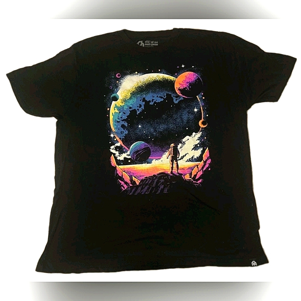 Into The A.M. Black Graphic T-Shirt Size Xl